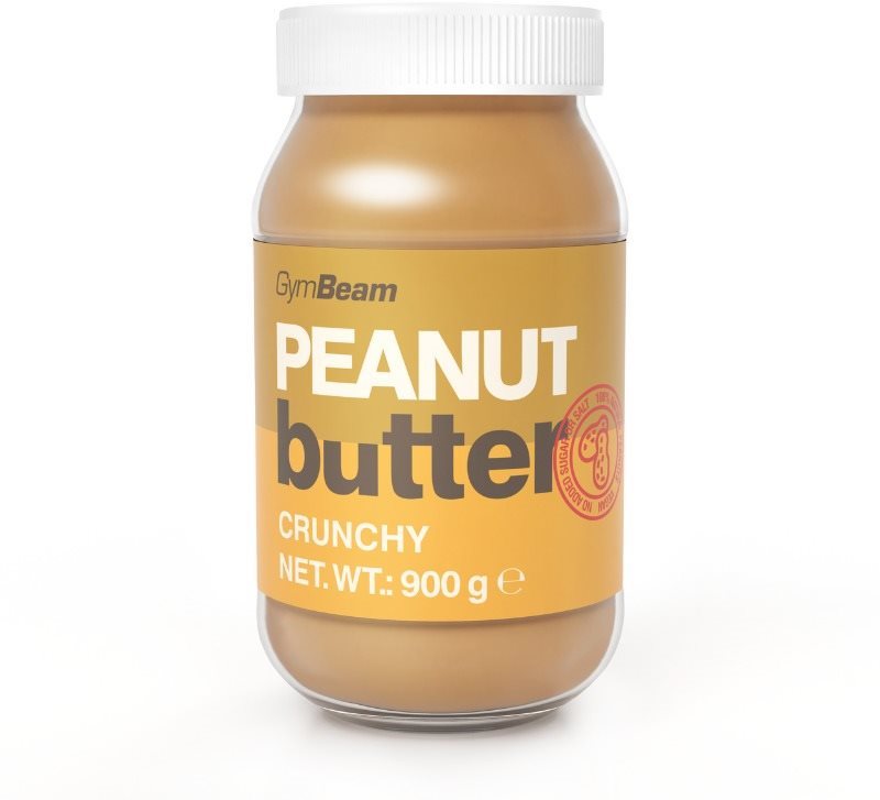 GymBeam Arašidové maslo 100 % crunchy 900 g