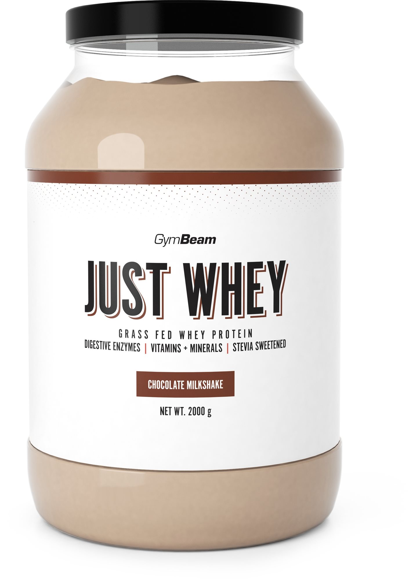 GymBeam Proteín Just Whey 2000 g, chocolate milkshake