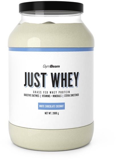 GymBeam Proteín Just Whey 2000 g, white chocolate coconut