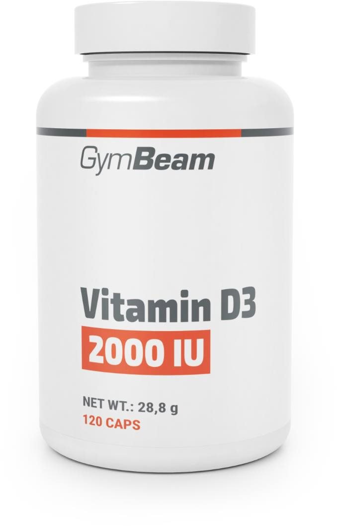 GymBeam – Vitamín D3 2000 IU, 120 kapsúl