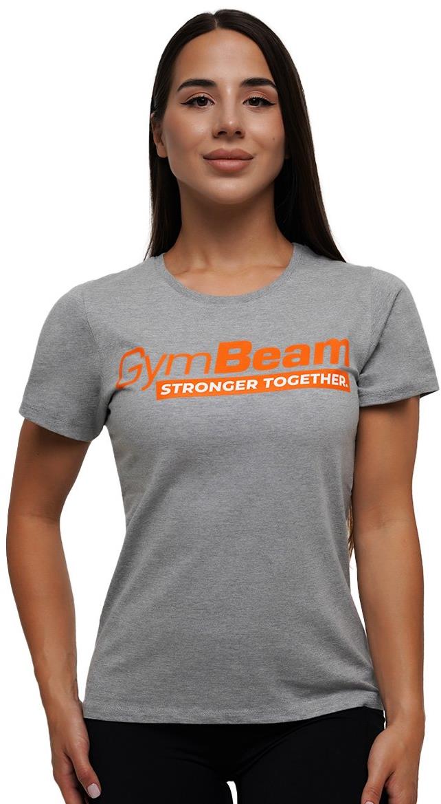 GymBeam Dámske tričko Stronger Together Grey L