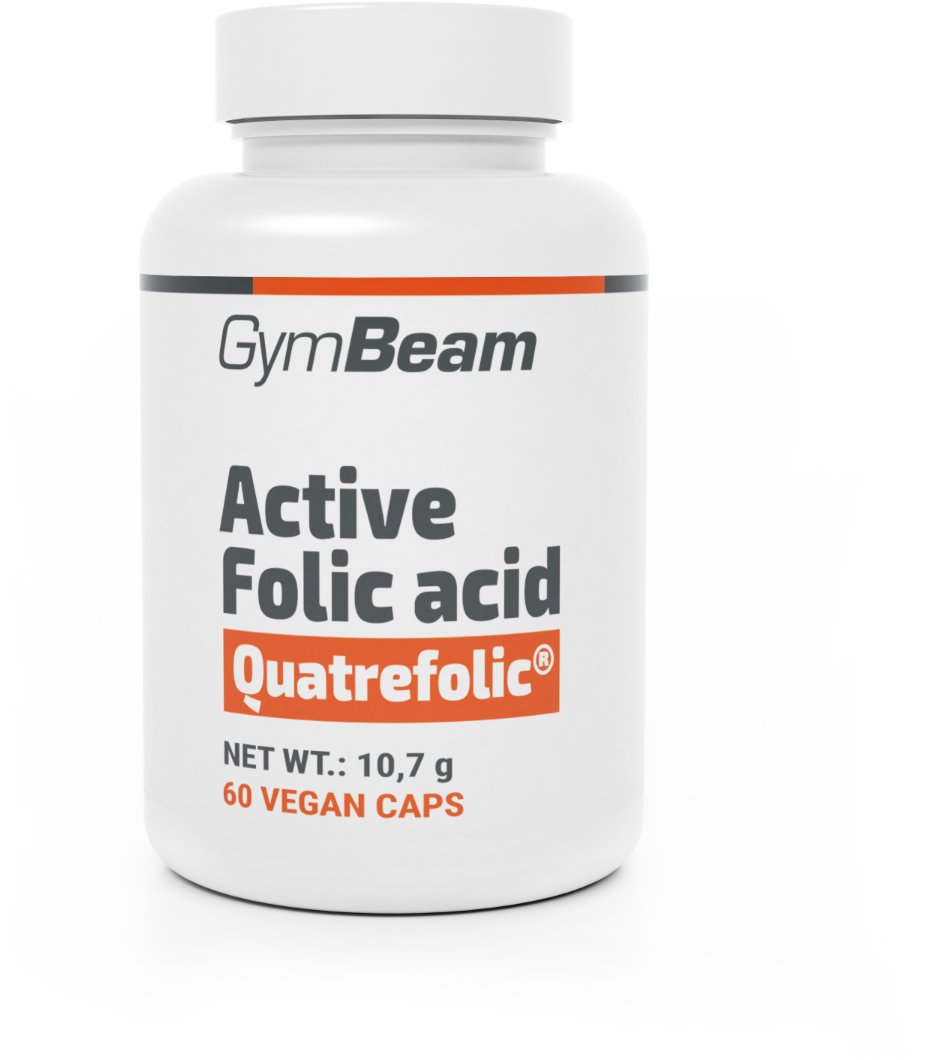 GymBeam Active Folic acid (Vitamín B9) 60 kapsúl