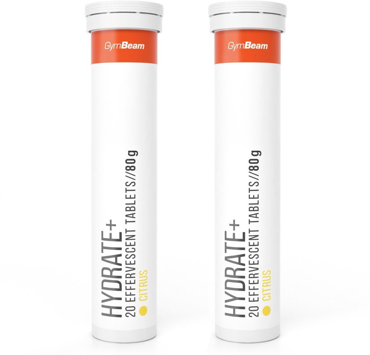 GymBeam Hydrate+ šumivé citrus 2× 20 tabliet