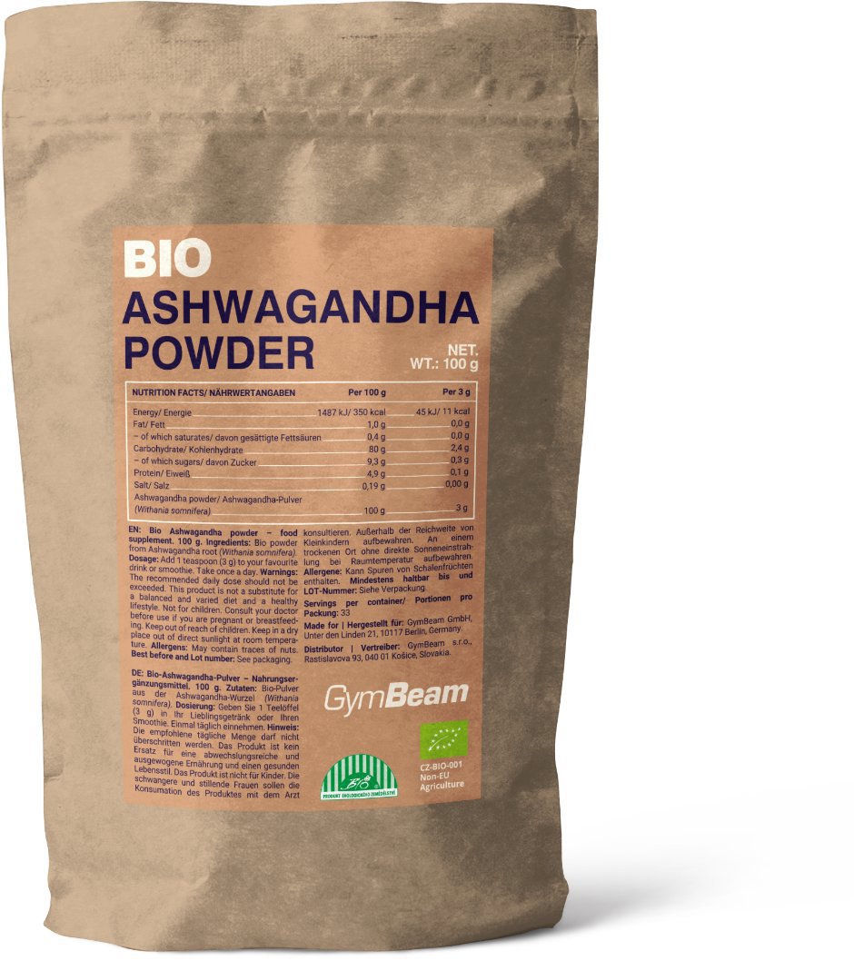 GymBeam BIO Ashwagandha prášok 100 g