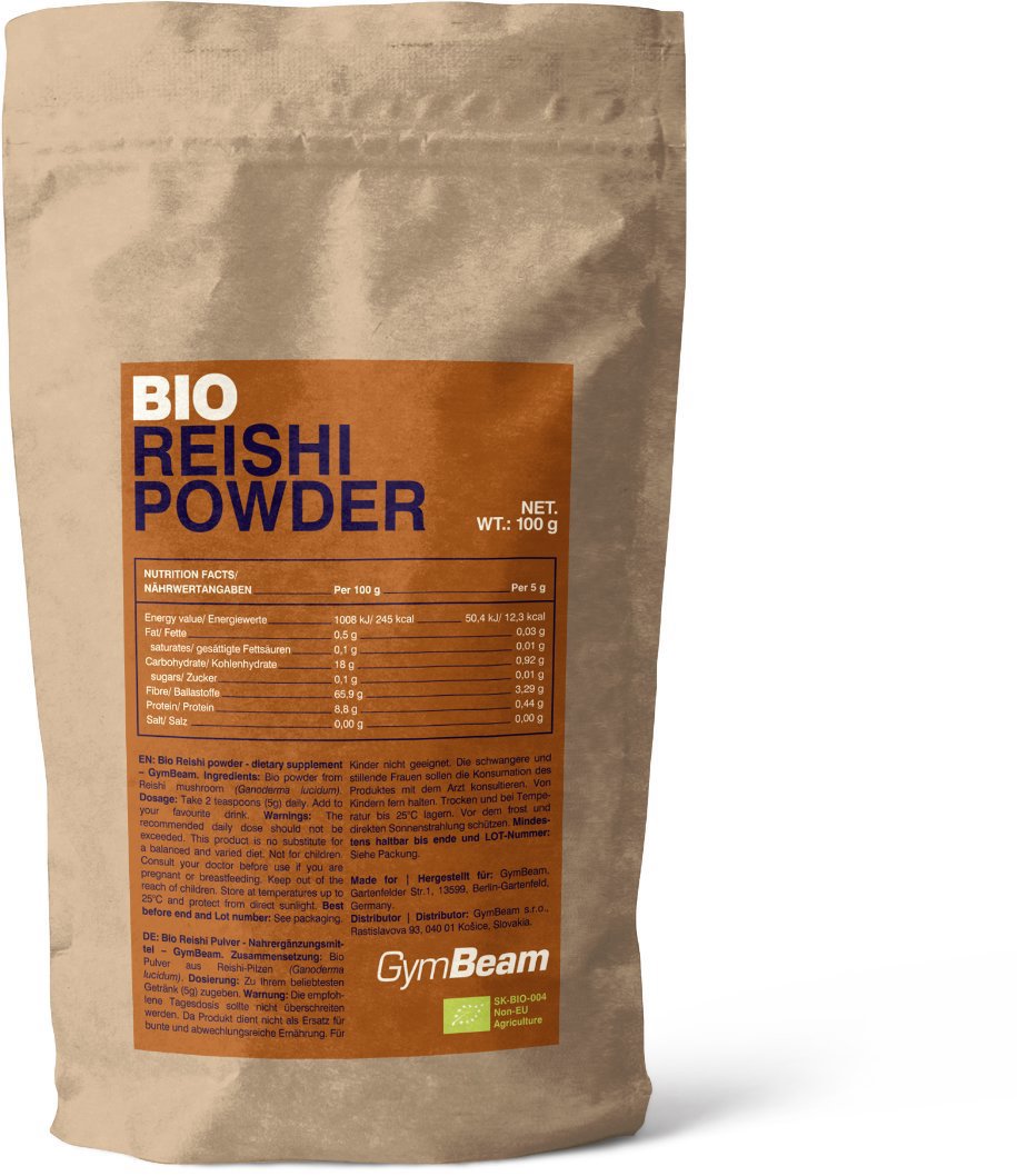 GymBeam BIO Reishi prášok 100 g