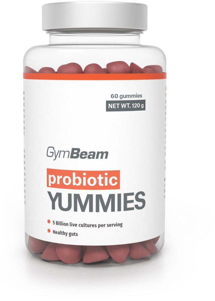 GymBeam Probiotiká Yummies čerešňa 60 kapsúl
