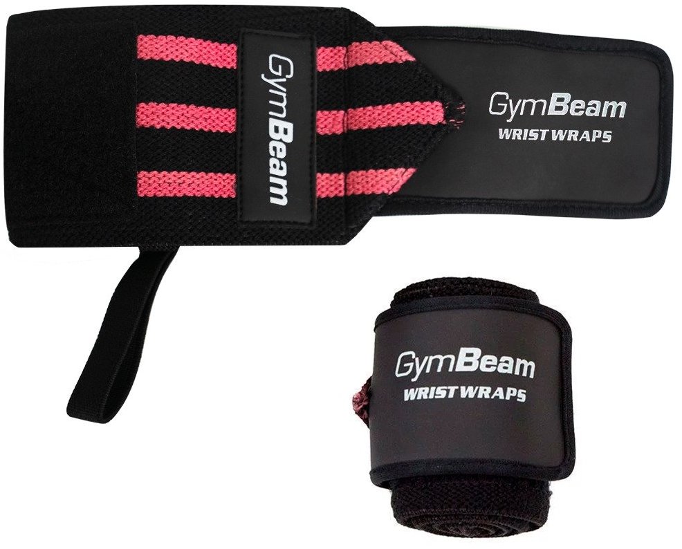 GymBeam Bandáže na zápästie pink