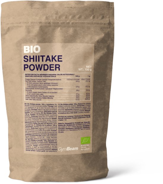 GymBeam BIO Shiitake prášok 100 g
