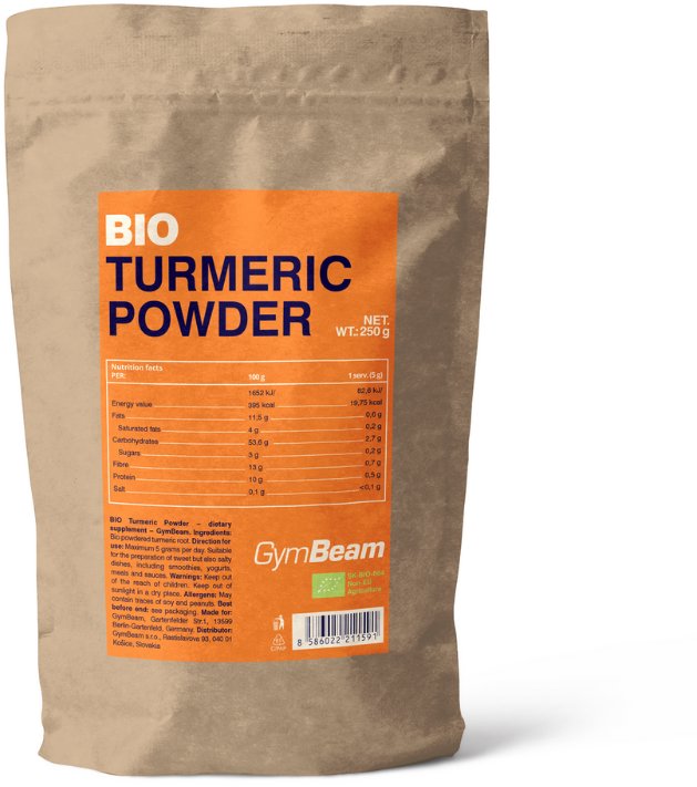 GymBeam BIO Kurkuma prášok 250 g