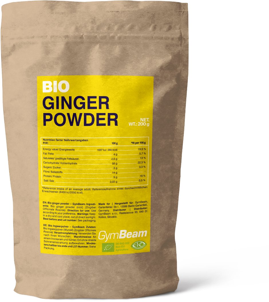 GymBeam BIO Zázvorový prášok 200 g