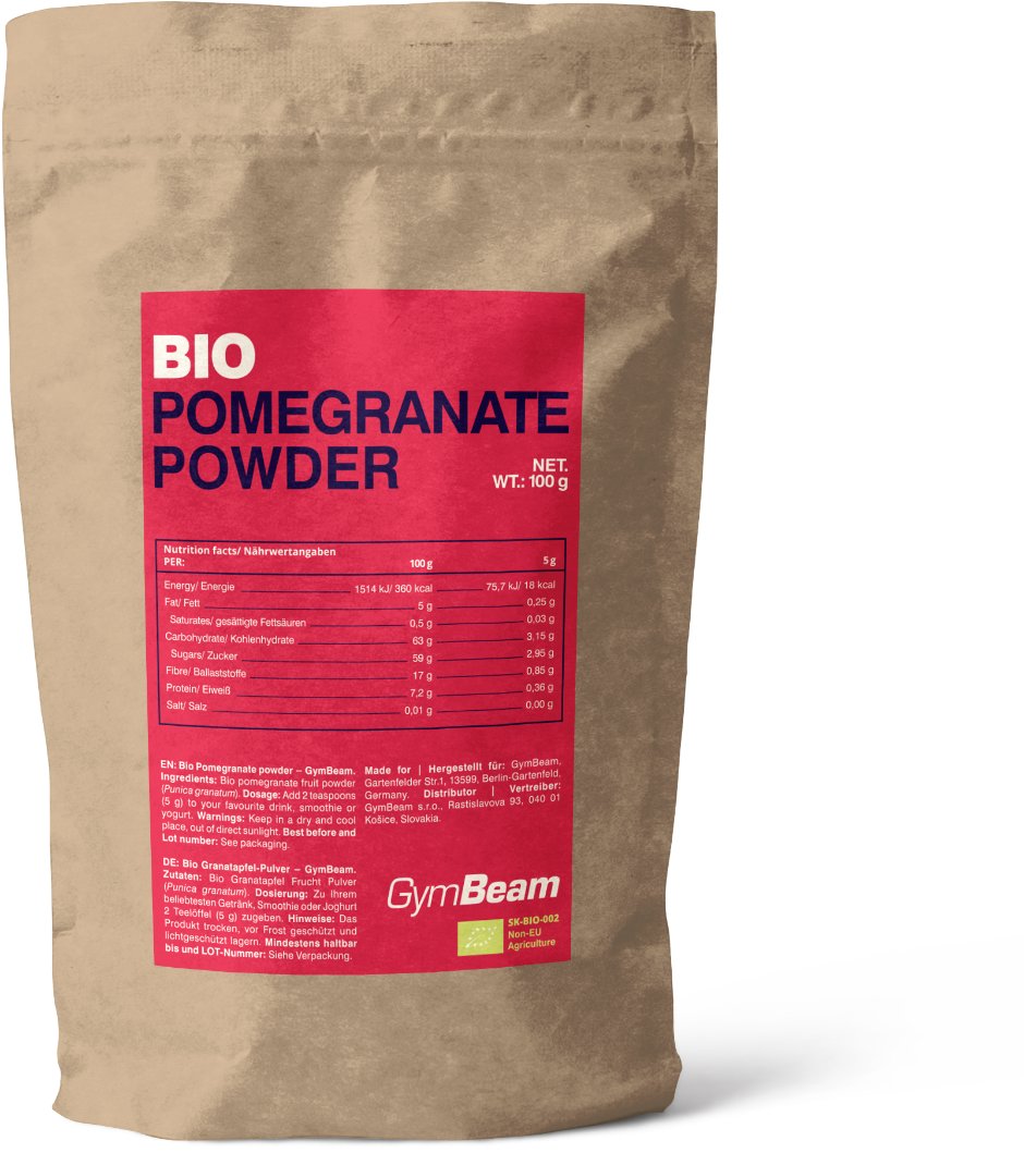 GymBeam BIO Prášok z granátového jablka 100 g