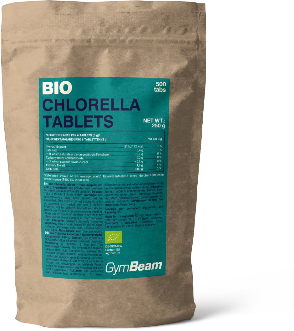 GymBeam BIO Chlorella 500 tabliet