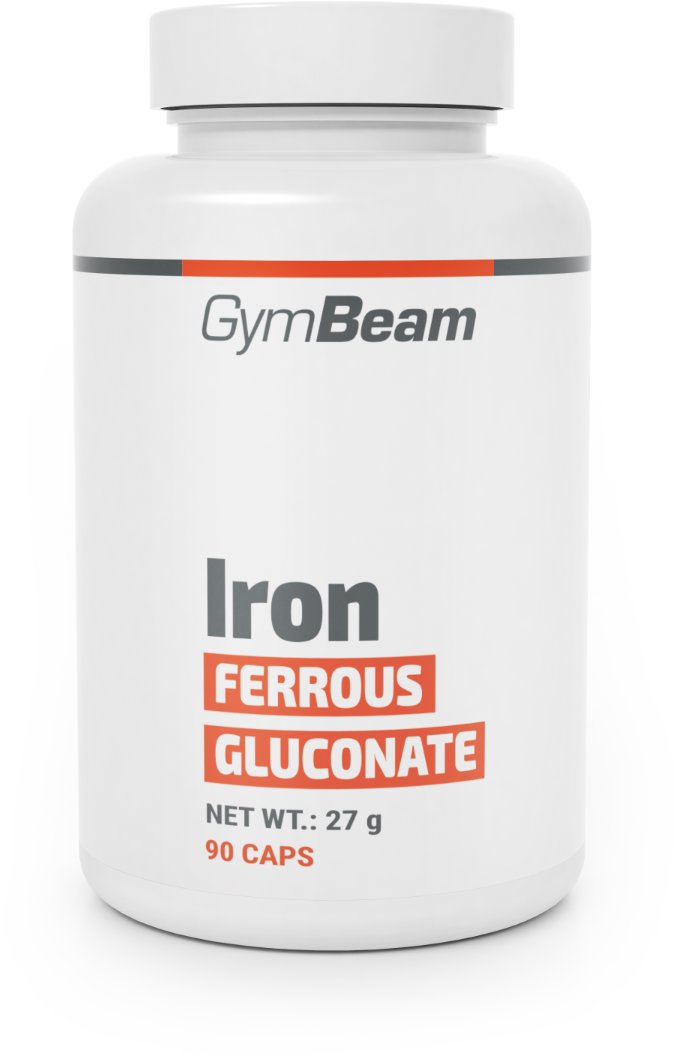GymBeam Glukonán železnatý 90 kapsúl