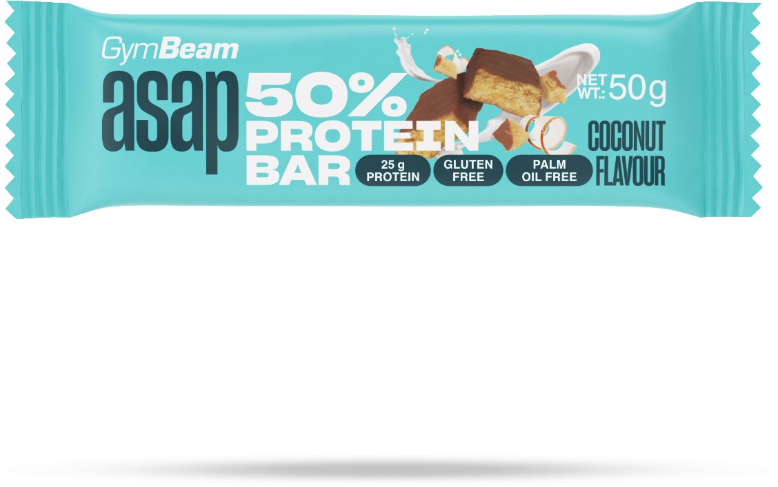 GymBeam ASAP 50 % Protein Bar Kokos 50 g