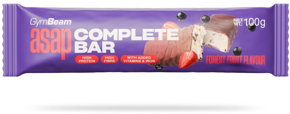 GymBeam ASAP Complete Bar Lesné ovocie 100 g