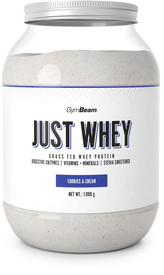 GymBeam Proteín Just Whey 1000 g Cookies & Cream