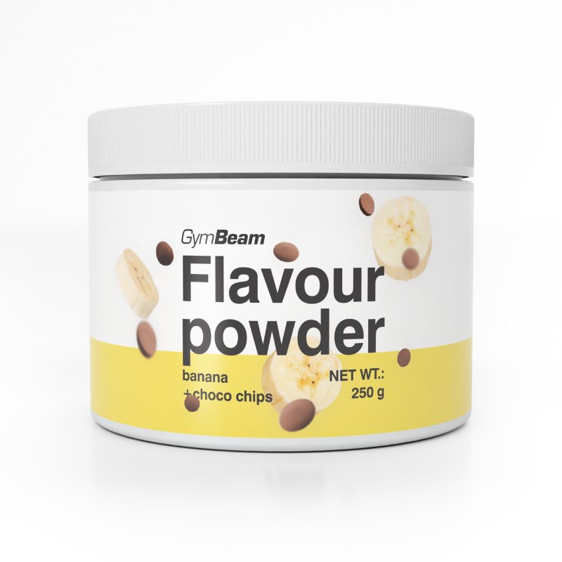 GymBeam Flavour powder banán s čokoládovými lupienkami 250 g