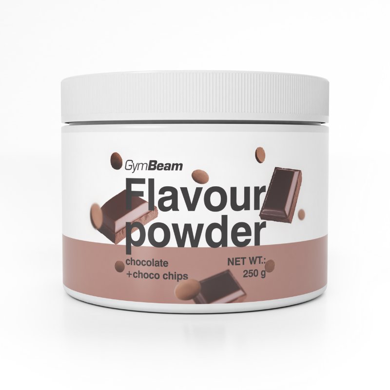GymBeam Flavour powder čokoláda s čokoládovými lupienkami 250 g