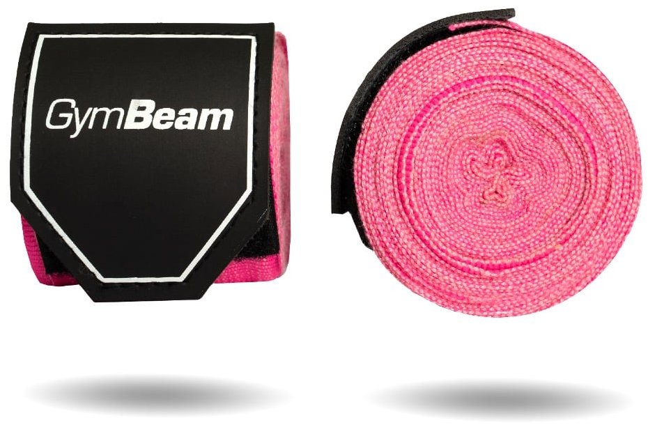 GymBeam Boxerské bandáže 4 m ružové