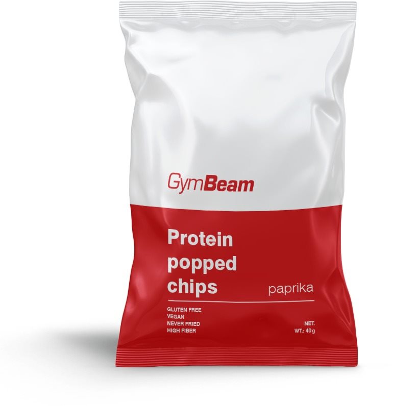GymBeam Proteínové čipsy 40 g Paprika