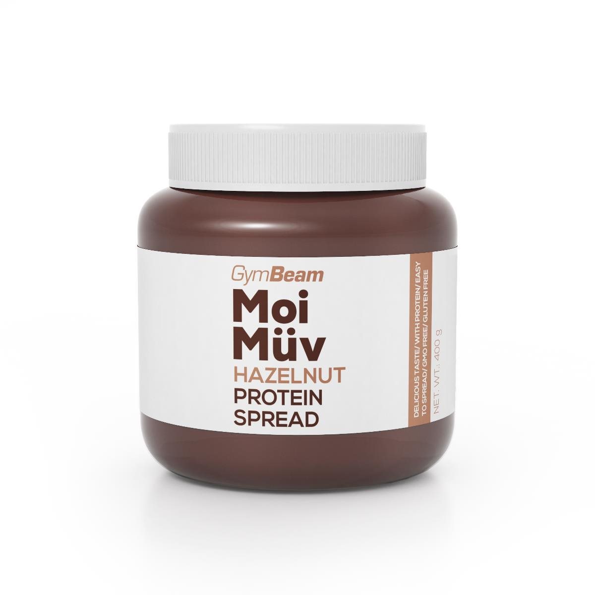 GymBeam Proteínová nátierka MoiMüv 400 g, lieskový orech