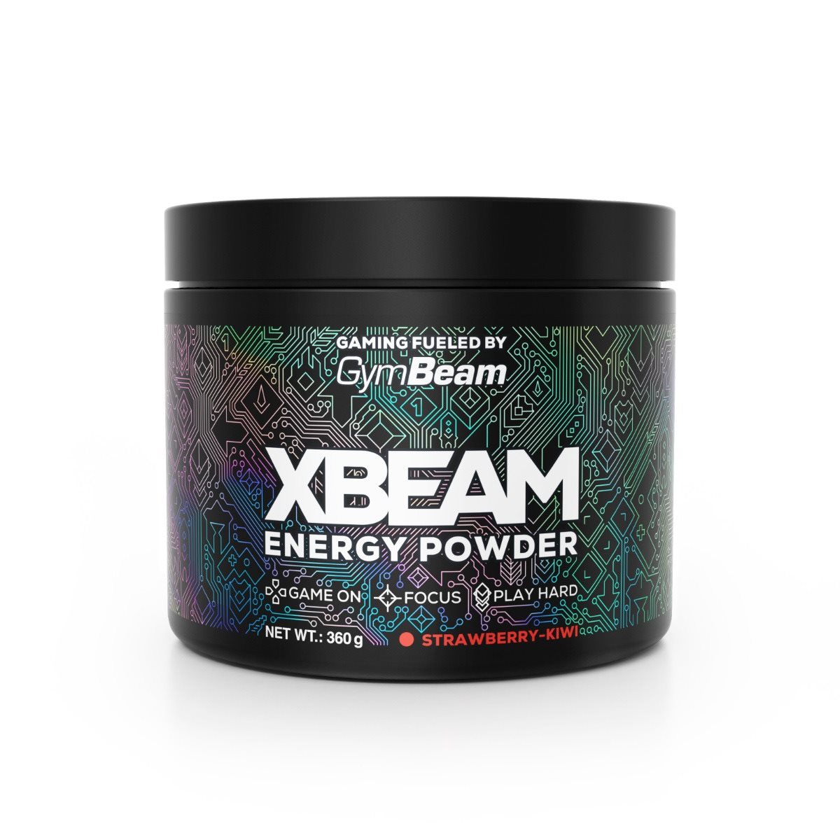 GymBeam XBEAM Energy Powder 360 g, strawberry kiwi