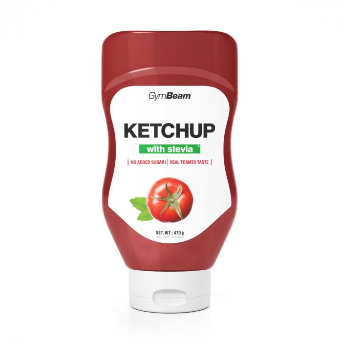 GymBeam Kečup sladený stéviou 470 ml