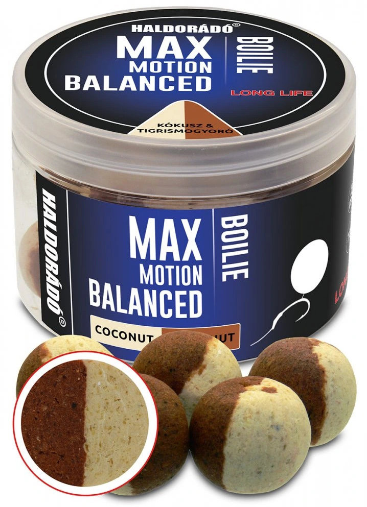Haldorádó Boilies Balanced Max Motion 70 g 20 mm Kokos-Tigrí orech