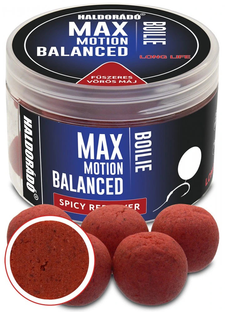 Haldorádó Boilies Balanced Max Motion 70 g 20 mm Pikantná červená pečeň
