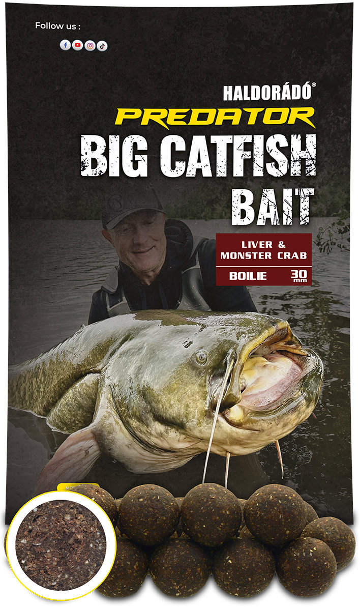 Haldorádó Boilies Catfish Bait 1 kg 30 mm Liver/Monster Crab