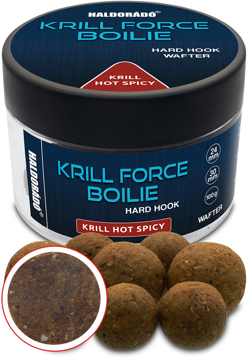 Haldorádó Wafters Krill Force Hard Hook Boilies 24/30 mm Krill Hot Spicy