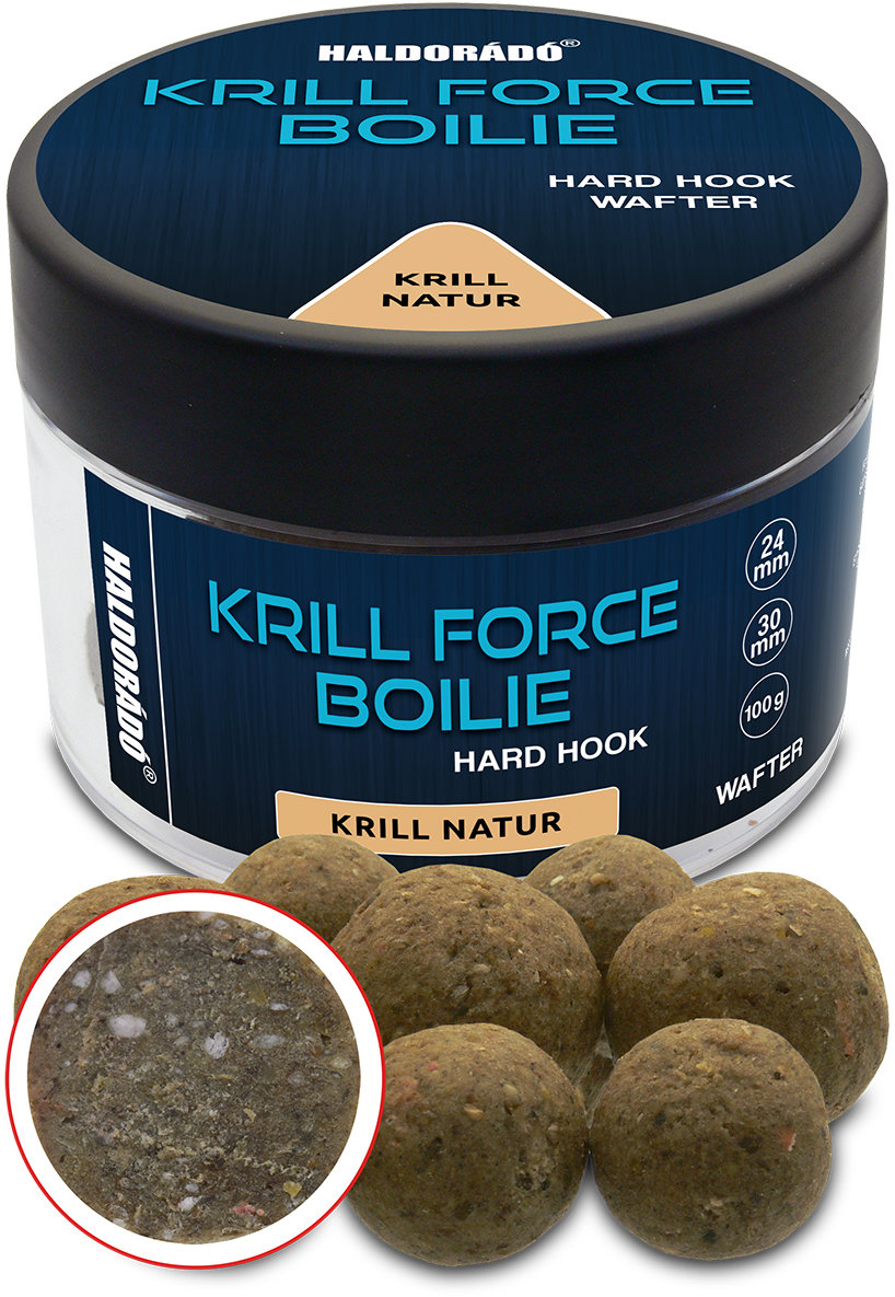 Haldorádó Wafters Krill Force Hard Hook Boilies 24/30 mm Krill Natur