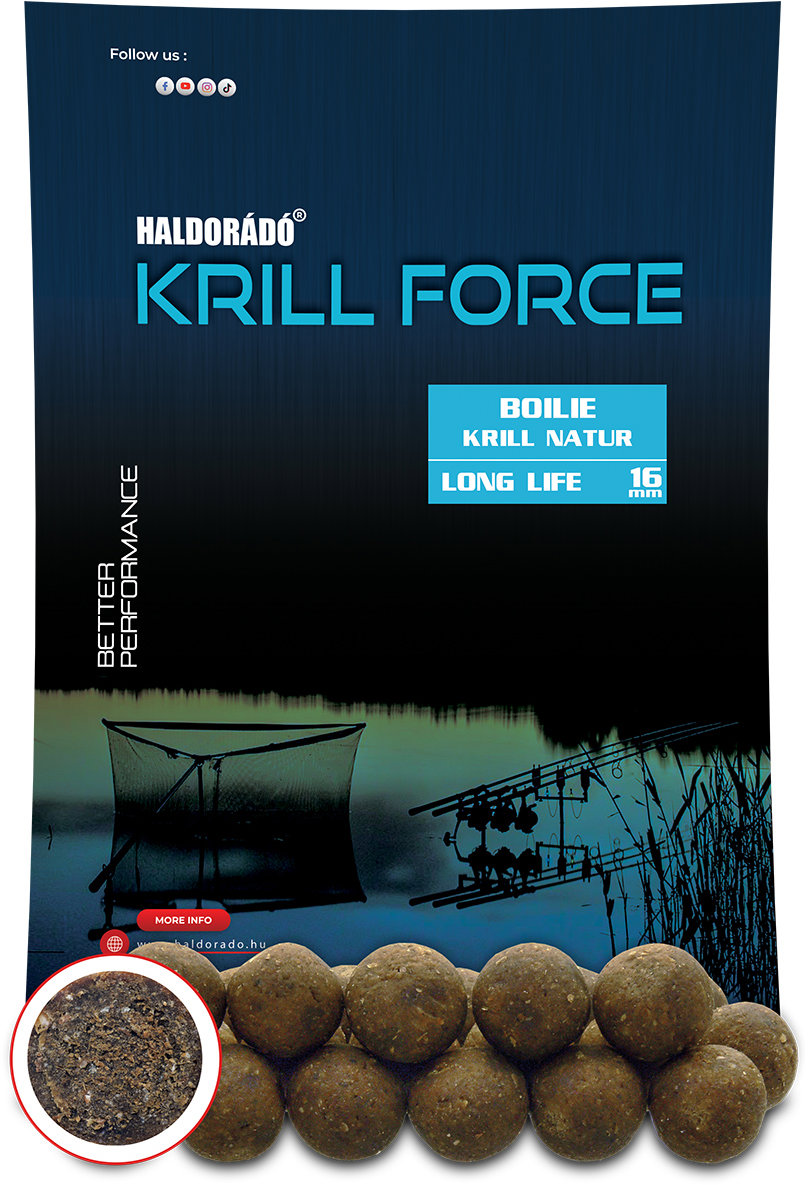 Haldorádó Boilies Krill Force Long Life 700 g 16 mm Krill Natur