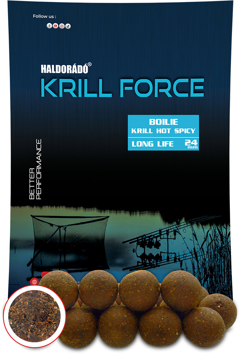 Haldorádó Boilies Krill Force Long Life 700 g 24 mm Krill Hot Spicy