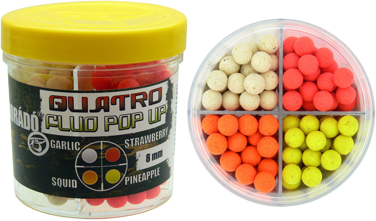 Haldorádó Fluo Pop-Up Boilies Quatro Mix 50 g 8 mm