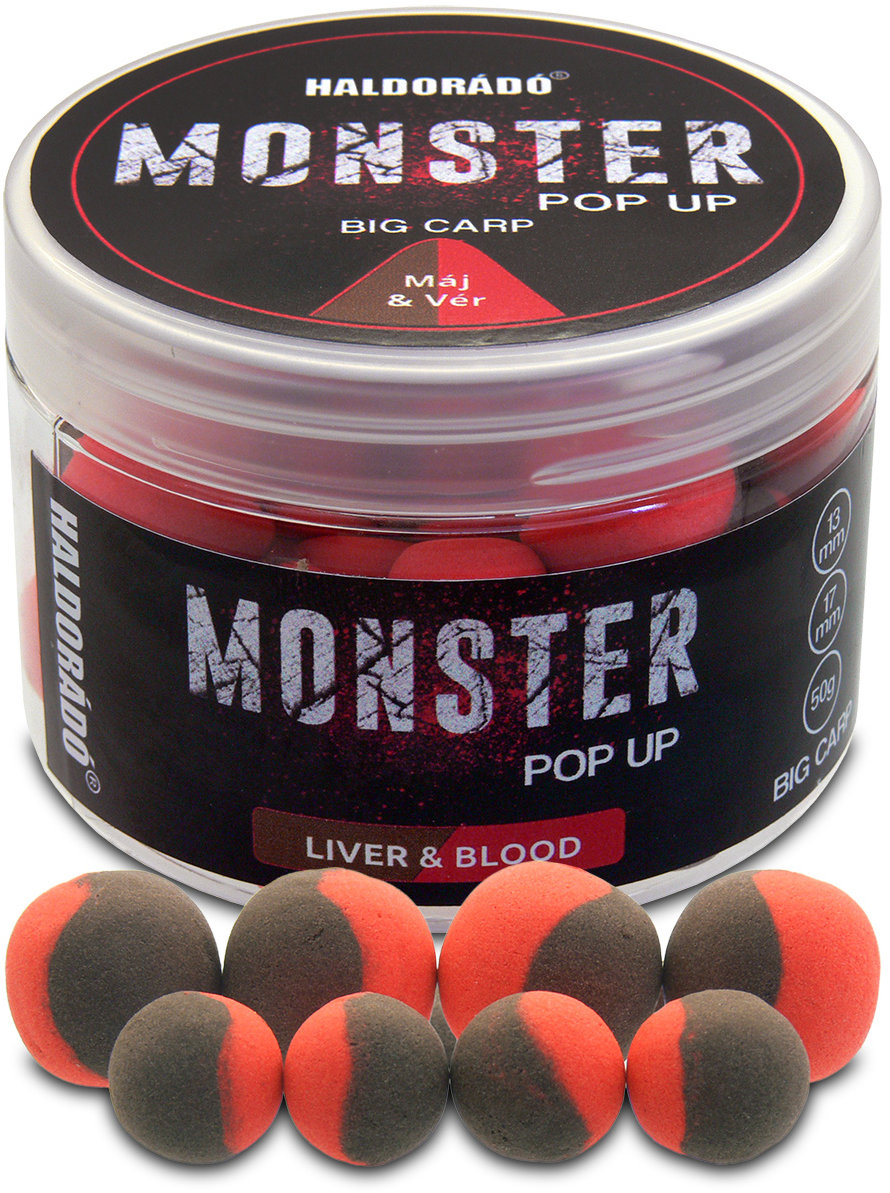 Haldorádó Pop-Up Monster Big Carp 50 g 13/17 mm Krvavá pečeň