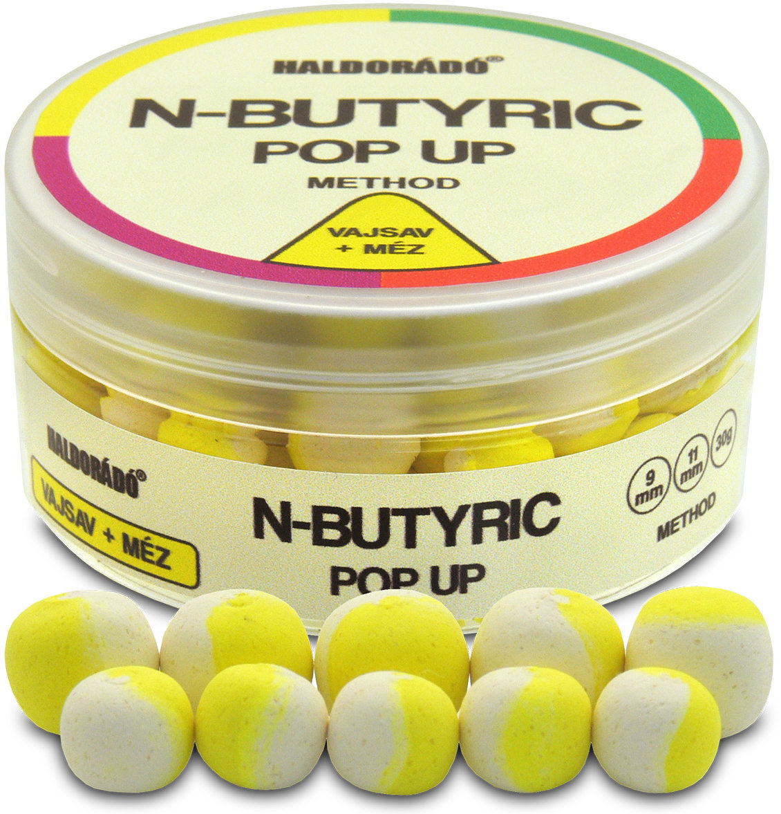 Haldorádó Pop-Up N-Butyric Method 30 g 9 + 11 mm Kyselina maslová/Med