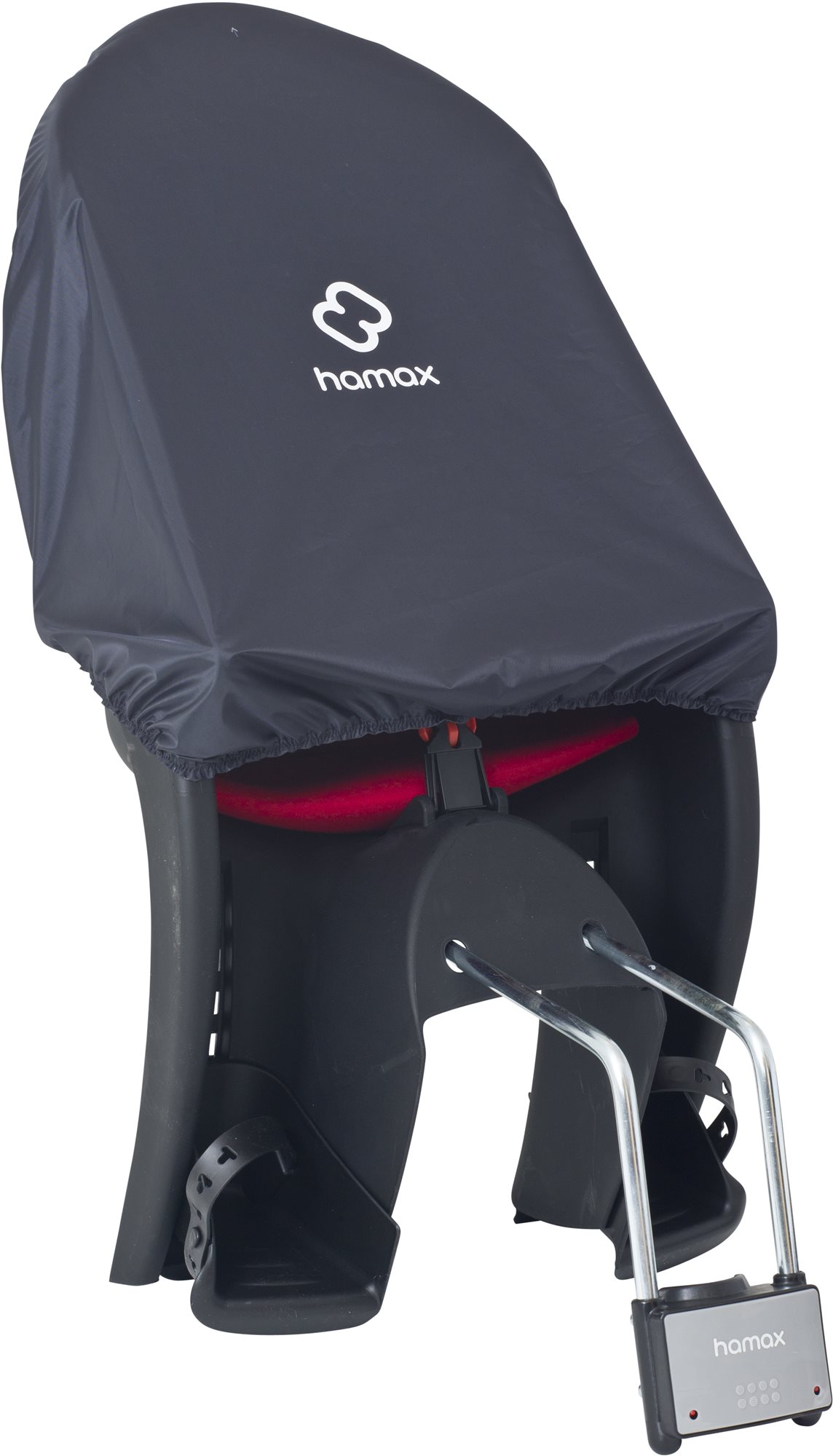 Hamax Nepremokavý kryt na sedadlo bicykla – sivý