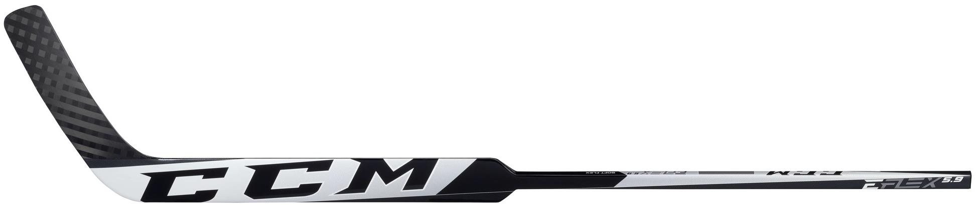 Brankárska hokejka CCM Eflex 5.9 SR, biela-čierna, Senior, 26", R, P4
