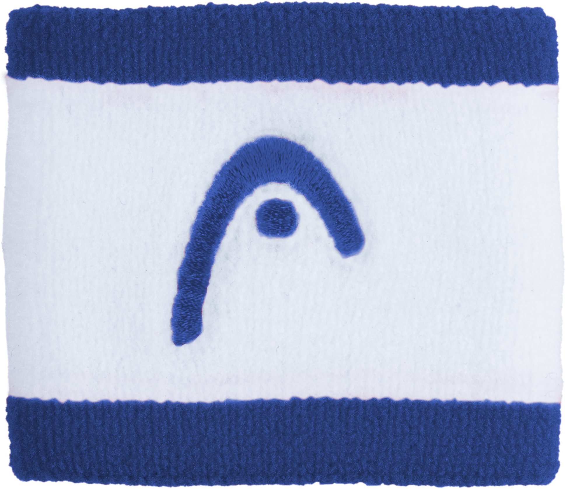 Head Wristband striped 2,5" modré
