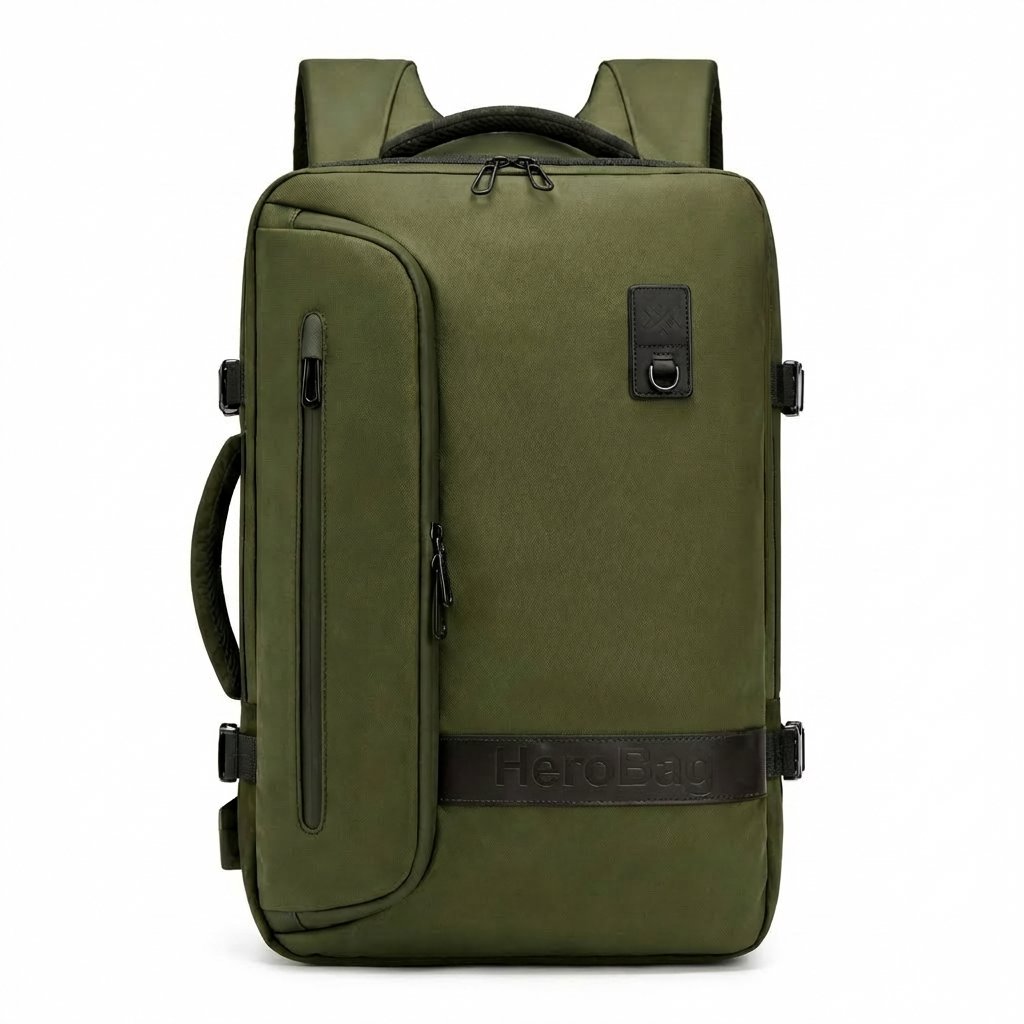 HeroBag Vákuový batoh do lietadla, khaki