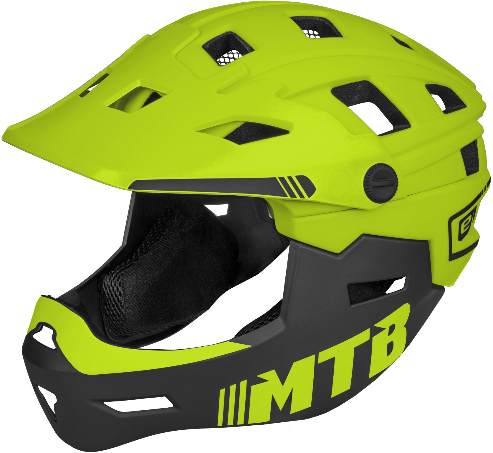 Etape Scudo limetka/čierna mat S/M