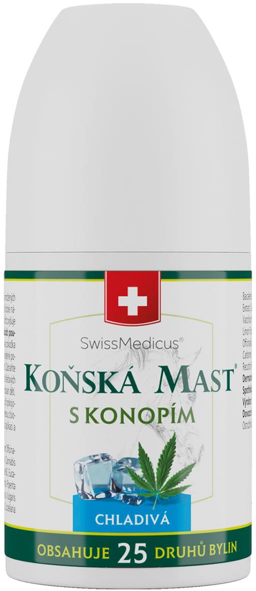 Herbamedicus Konská Masť s konopou chladivá Roll-On 90 ml