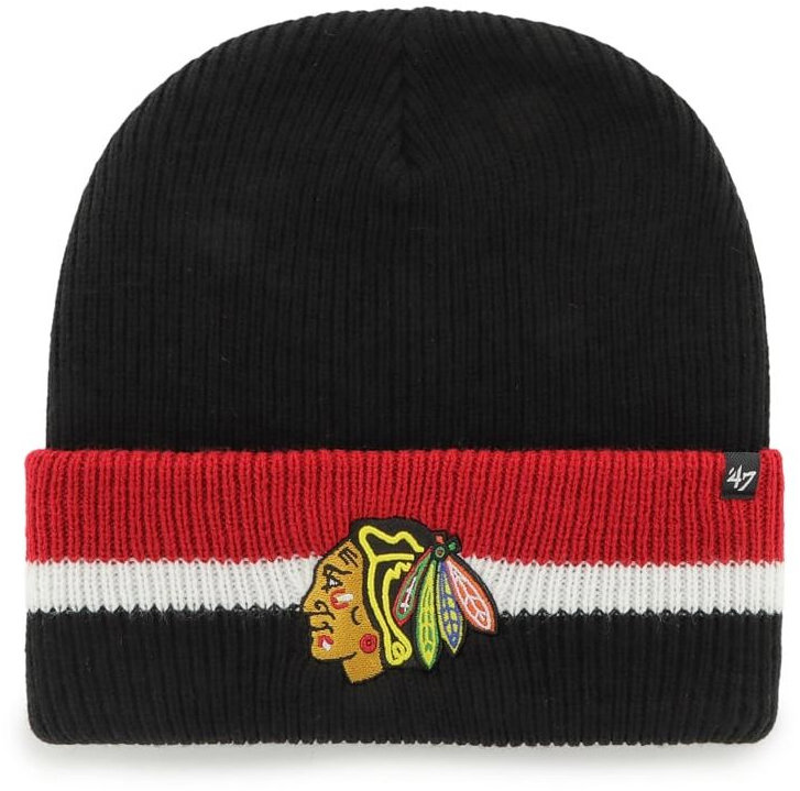 47 Brand Čiapka NHL Split Cuff Knit SR Chicago Blackhawks, HS23