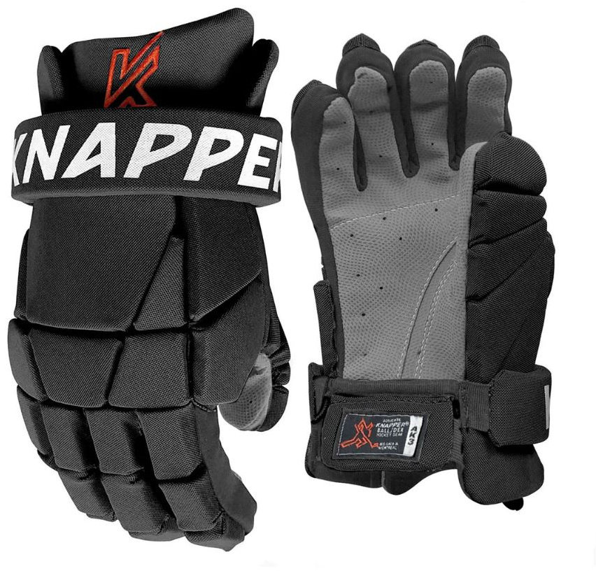 Knapper Hokejbalové rukavice AK3 JR čierna, 10", HS23