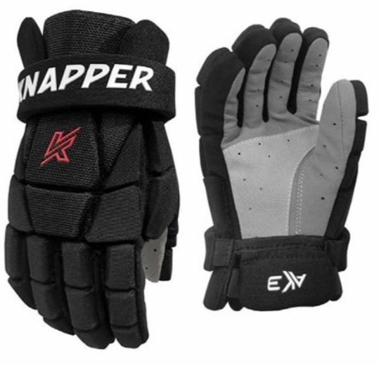 Knapper Hokejbalové rukavice AK3 S24 JR čierna, 12", HS25