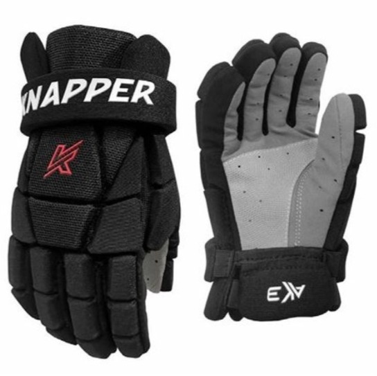 Knapper Hokejbalové rukavice AK3 S24 SR čierna, 14", HS25
