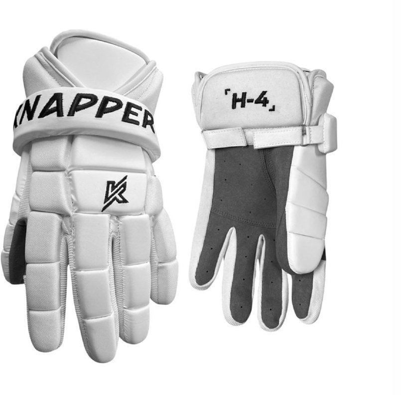 Knapper Hokejbalové rukavice H4 biela, XS, HS25