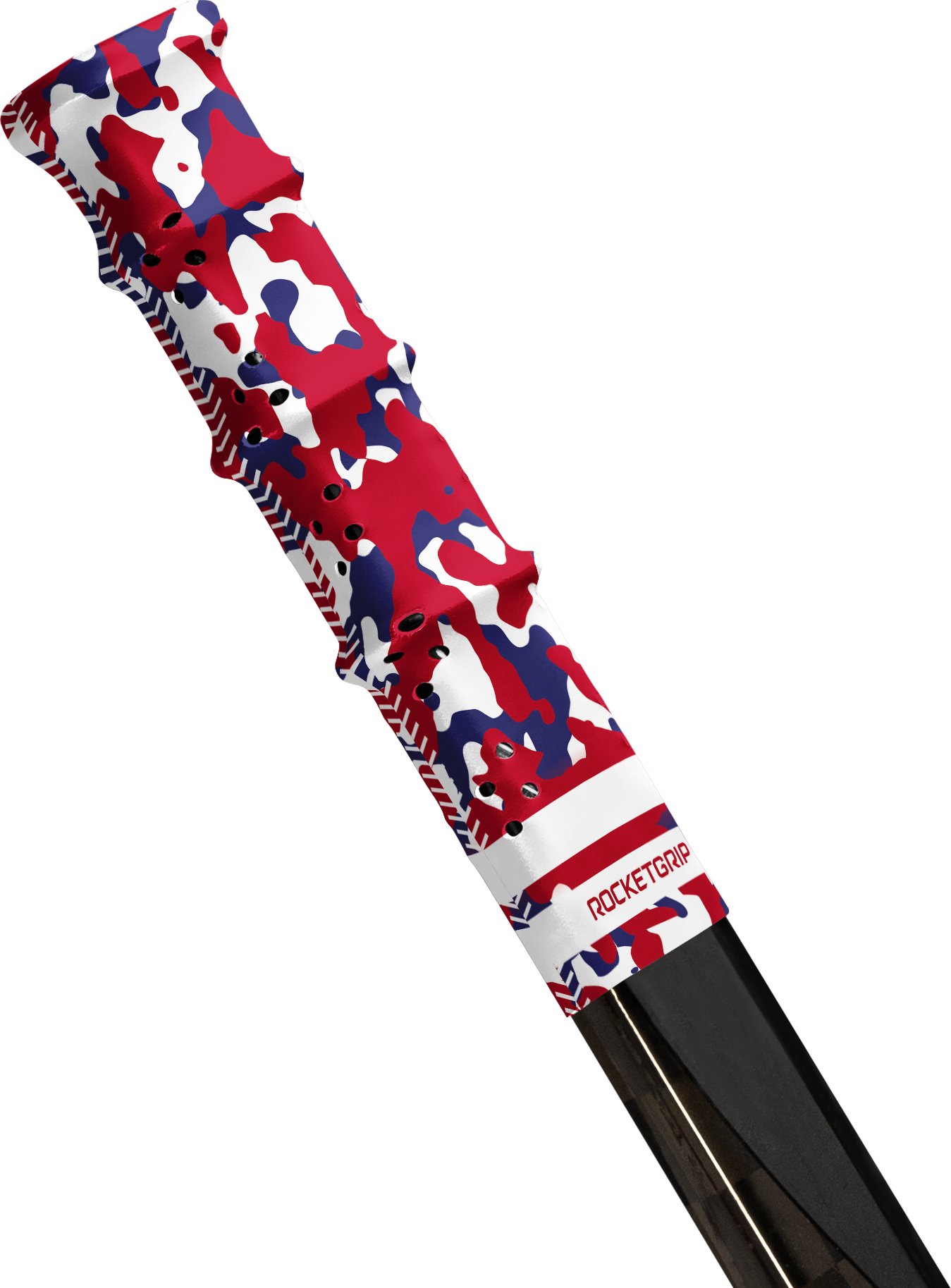 RocketGrip Koncovka hokejky Camo Grip modrá-červená, HS25