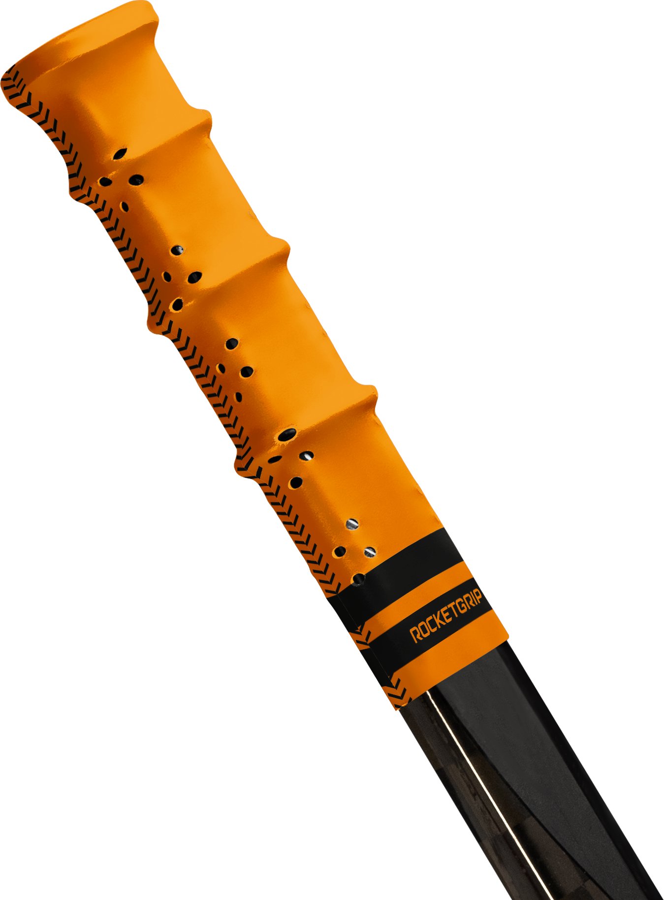 RocketGrip Koncovka Hokejky Color Grip oranžová-čierna, HS25